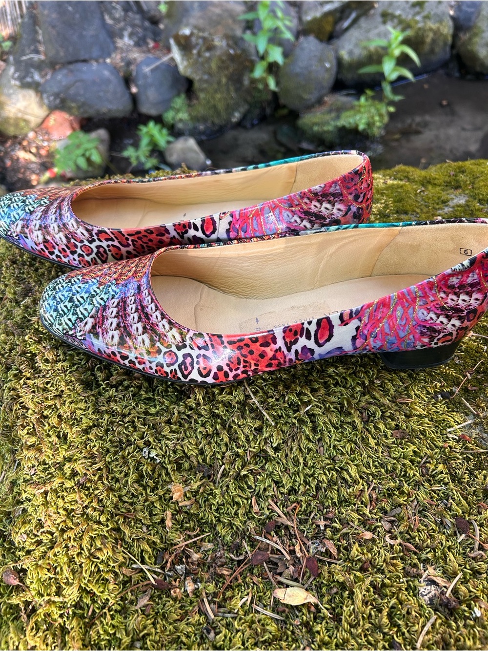 Vintage Peter Kaiser Mixed Animal & Starfish Print Flats - UK 6/US 8/EU 39